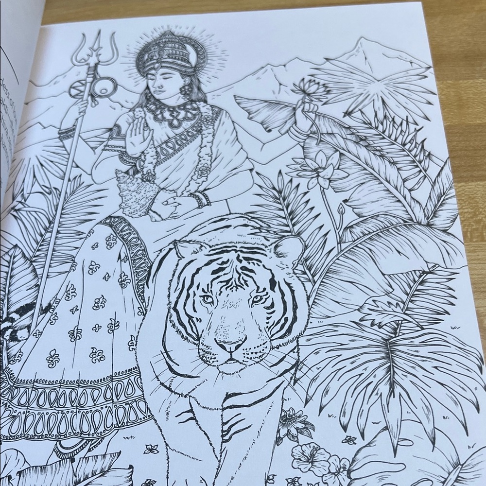 #9030+ Intricate Goddess Coloring Book - Picture 11 of 16